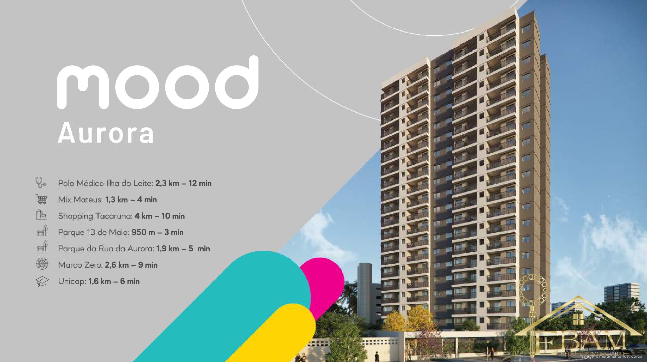 Mood Aurora — Viva conectado ao melhor do Recife — Term. 04 e 05: 90,79 m², sendo 55,70 m² coberto + 35,09 m² garden